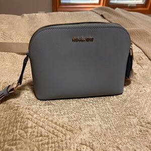 Michael Kors Blue Crossbody Bag with Dome Shape